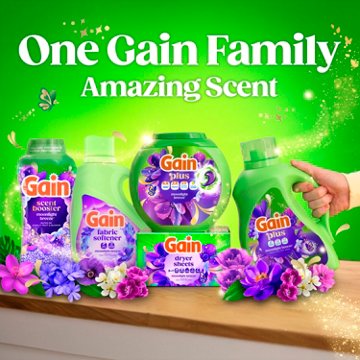 Gain Plus Super Flings Liquid Washing Detergent Pacs - Moonlight Breeze Scent