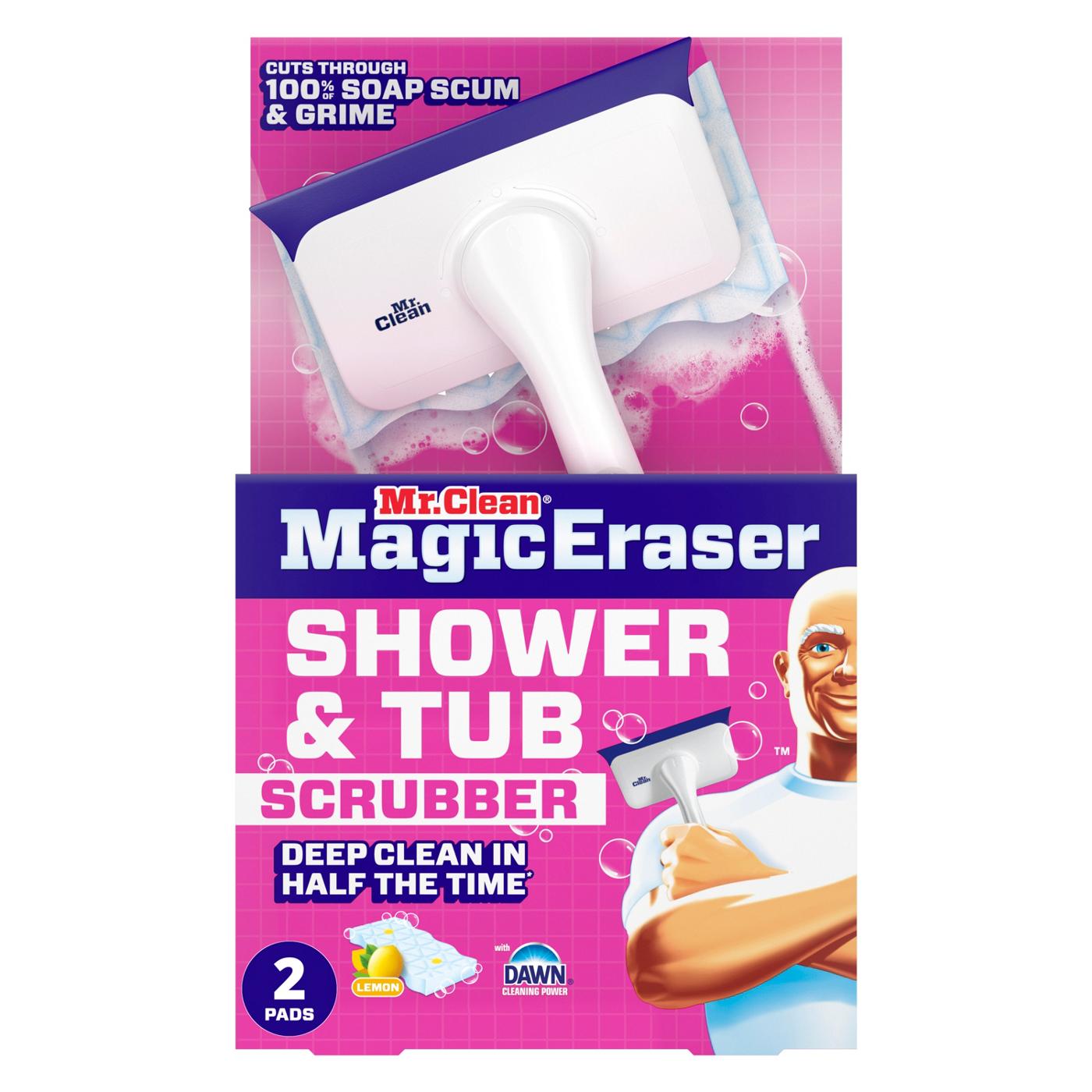 Mr. Clean Magic Eraser Shower & Tub Scrubber - Lemon; image 1 of 4