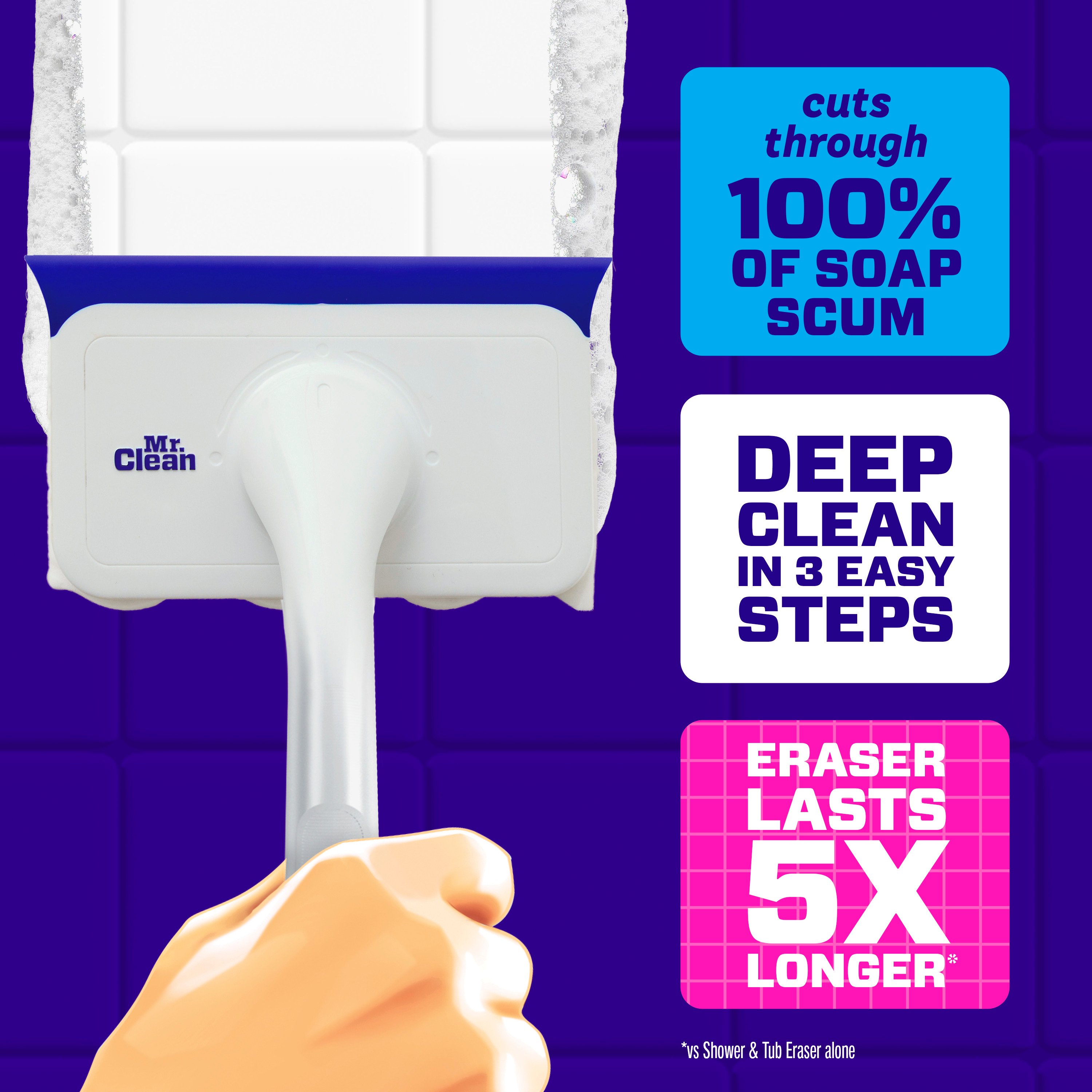 Mr. Clean Magic Eraser Shower & Tub Scrubber - Thumbnail 2
