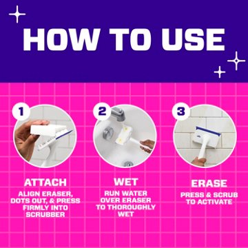 Mr. Clean Magic Eraser Shower & Tub Scrubber - Lemon