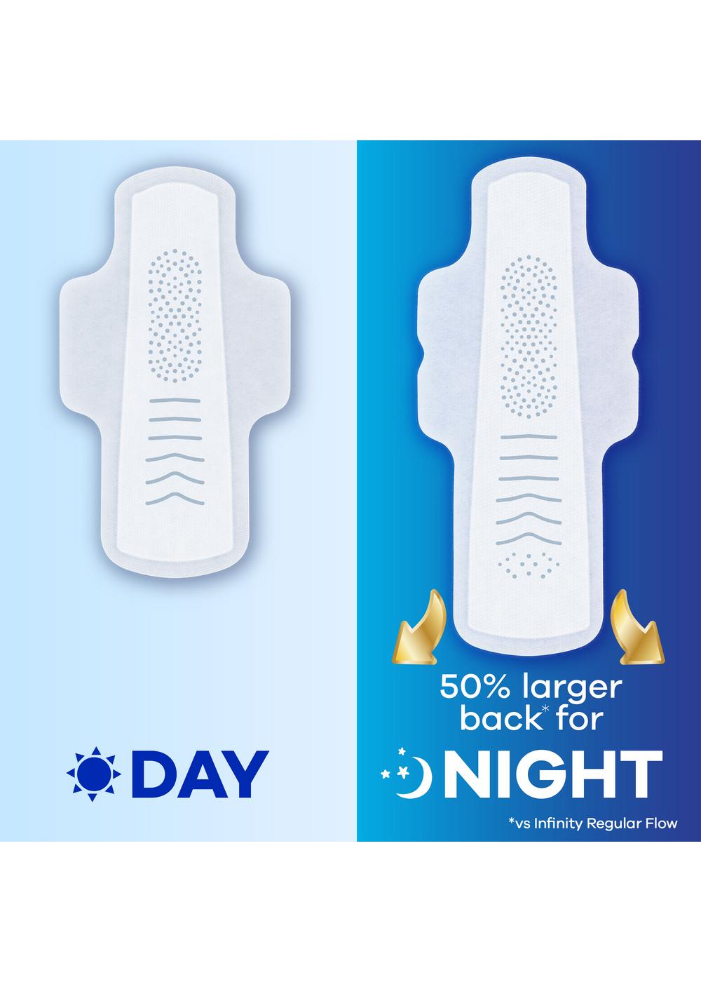 Always Infinity FlexFoam Extra Heavy Overnight Pad; image 2 of 6