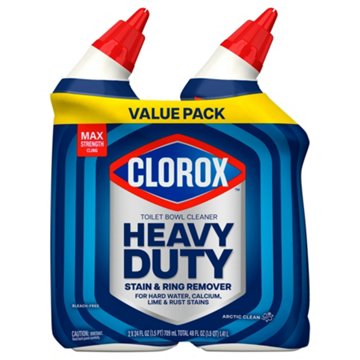 Clorox Toilet Bowl Cleaner Arctic Clean Heavy Duty Value Pack, 2 pk