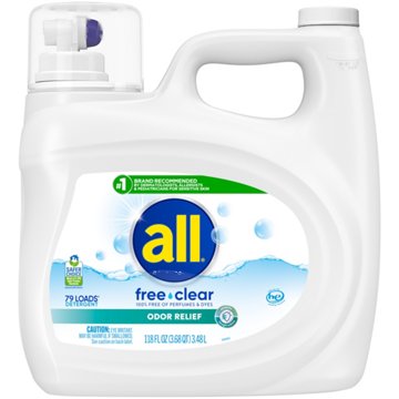 all Free Clear Odor Relief Liquid Laundry Detergent