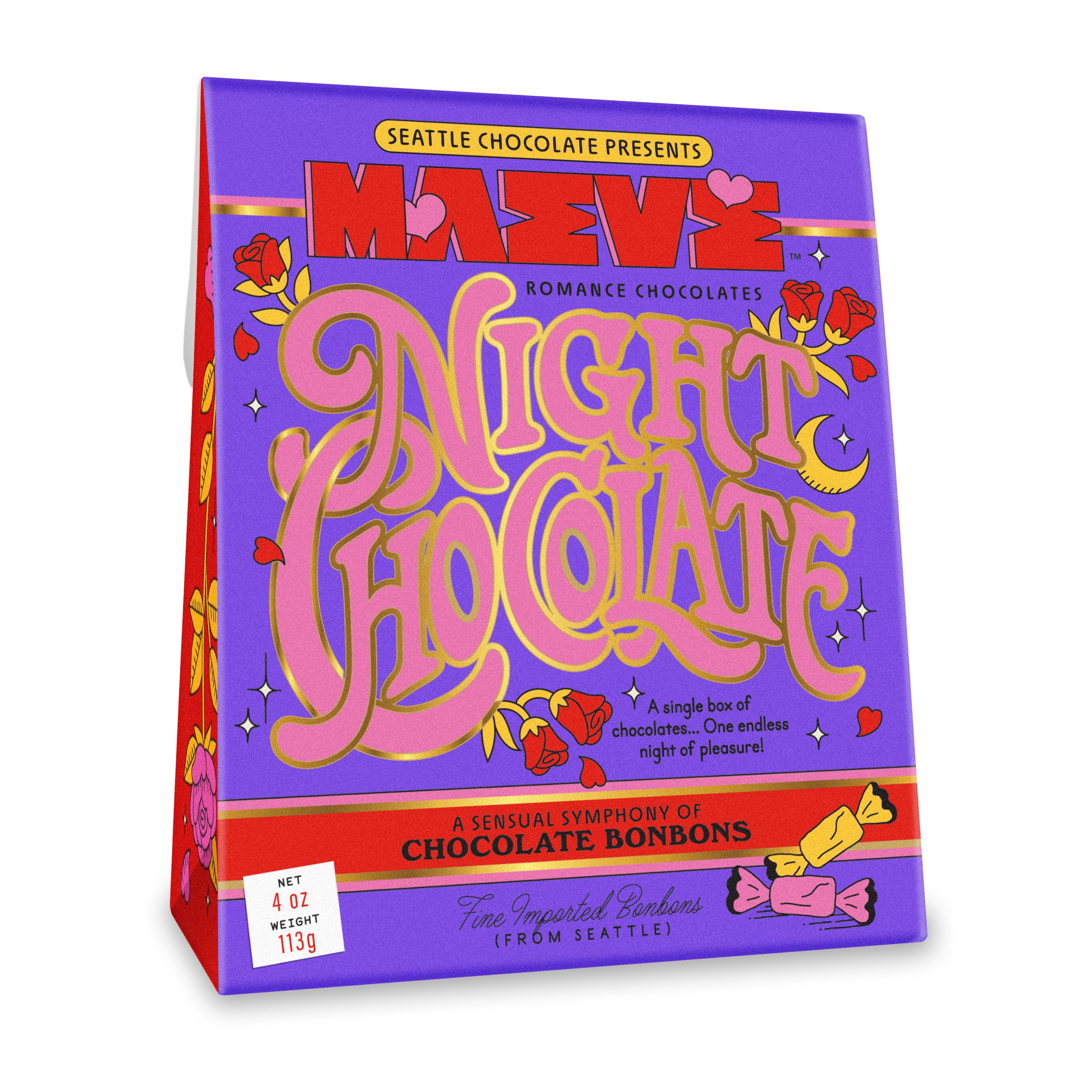 Maeve Night Chocolate Bonbons Box, 4 oz | Central Market - Really