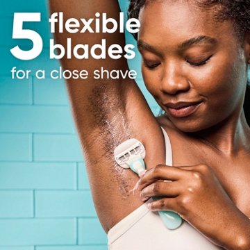 Venus ComfortGlide Sensitive Disposable Razors for Women, 2 ct