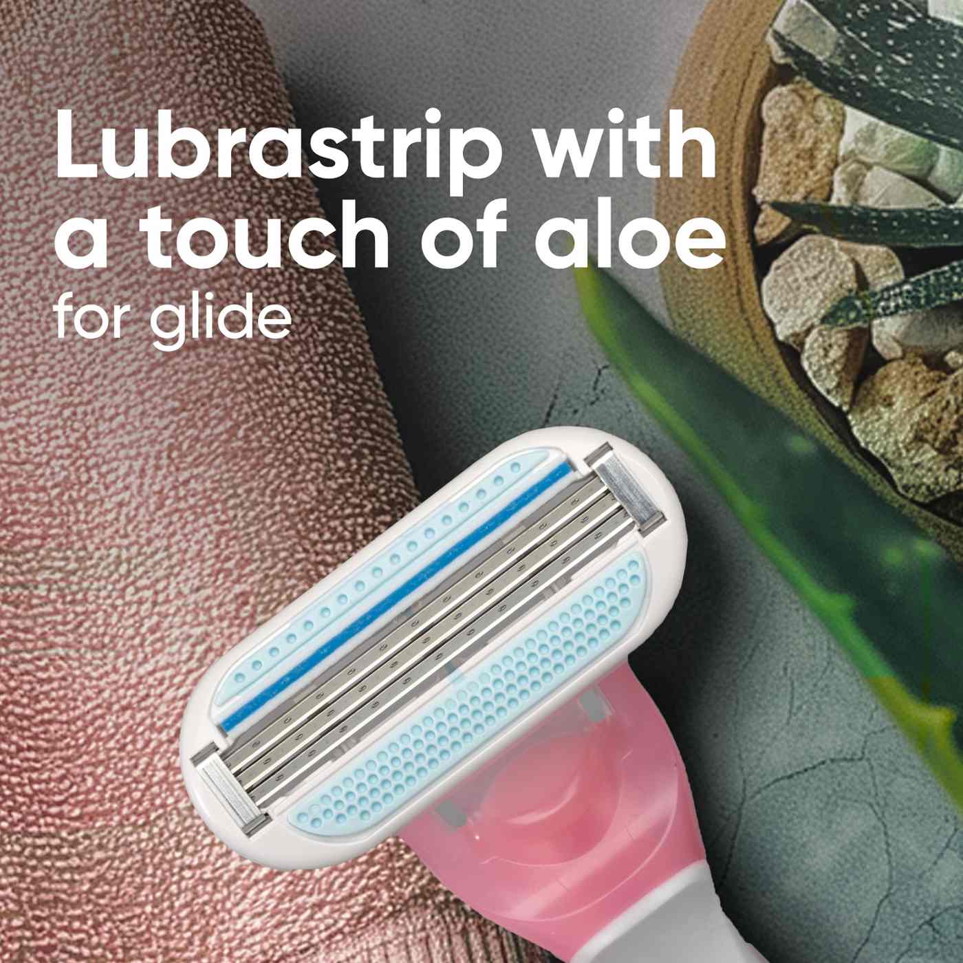 Gillette Venus Women's Sensitive 3 Blade Disposable Razors; image 2 of 7