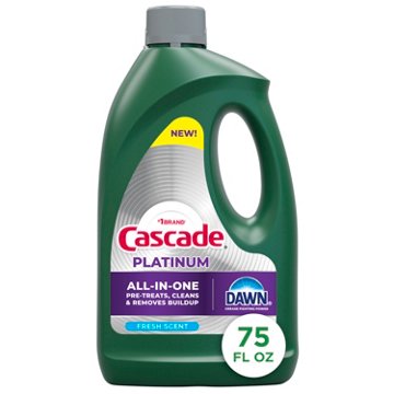 Cascade Platinum Dishwashing Liquid Gel - Fresh