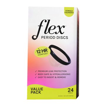 Flex Disposable Period Discs, 24 ct