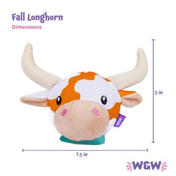Woof & Whiskers Longhorn Squeak Dog Toy