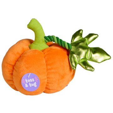 Woof & Whiskers Orange Pumpkin Dog Toy