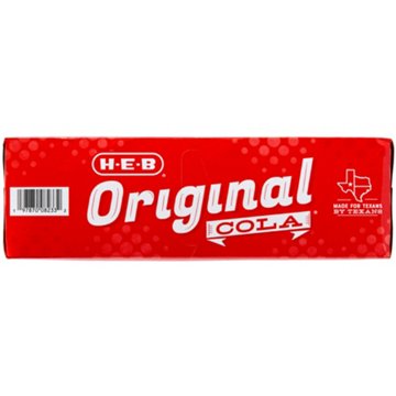 H-E-B Original Cola Soda 24 pk Cans, 12 oz