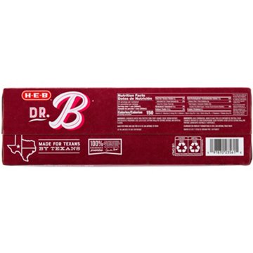 H-E-B Dr. B Soda 24 pk Cans, 12 oz