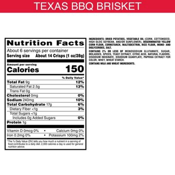 Pringles Texas BBQ Brisket Potato Crisps Chips