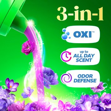 Gain Plus Liquid Laundry Detergent with Oxi, 45 Loads - Moonlight Breeze Scent