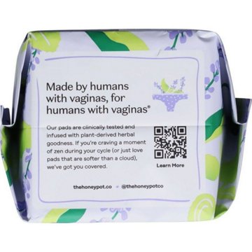 The Honey Pot Calming Herbal Infusion Overnight Pads with Wings