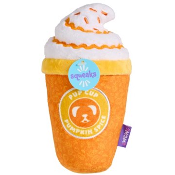 Woof & Whiskers Pumpkin Latte Dog Toy