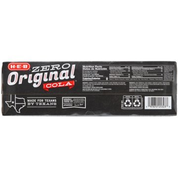 H-E-B Zero Sugar Original Cola 24 pk Cans, 12 oz
