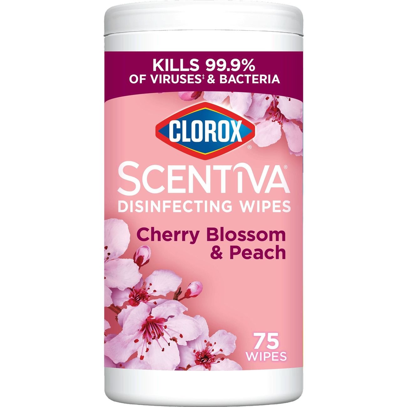 Clorox Scentiva Disinfecting Wipes - Cherry Blossom & Peach - Shop