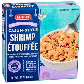 H-E-B Frozen Steam in Bowl - Cajun-Style Shrimp Etouffee