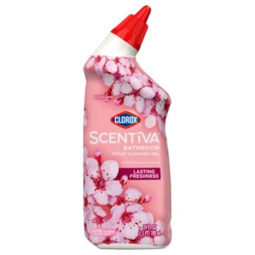 Clorox Scentiva Toilet Bowl Cleaner - Cherry Blossom & Peach, 24 oz