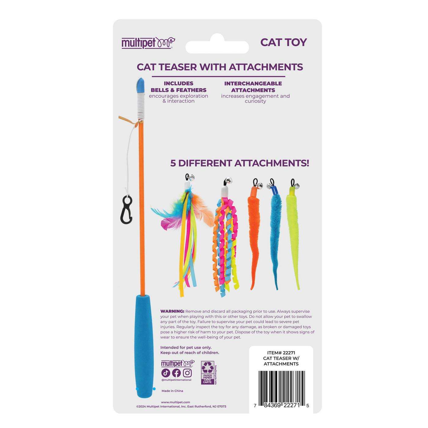 Multipet Cat Teaser Wand - Shop Toys at H-E-B