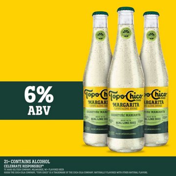 Topo Chico Hard Margarita 6 pk Bottles - Signature Margarita, 12 oz