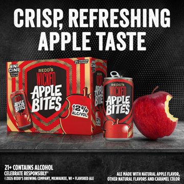 Redd’s Wicked Apple Bites 12 pk Cans, 7.5 oz