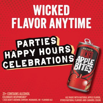 Redd’s Wicked Apple Bites 12 pk Cans, 7.5 oz