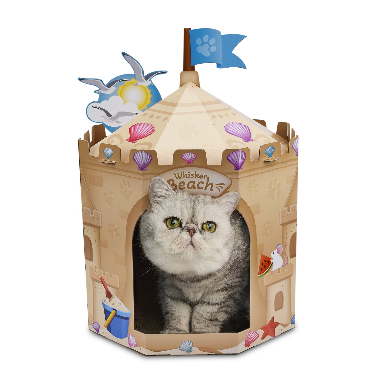 HappyCat Sand Castle Cat Scratcher - Shop Toys at H-E-B