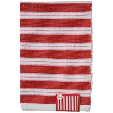 Destination Holiday Red & Pink Striped Christmas Scatter Rug, 24" x 36"