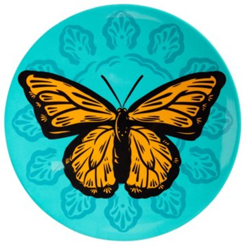 Destination Holiday Melamine Monarch Plate, 9''