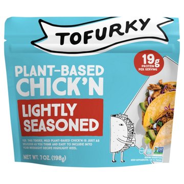 Tofurky Plant-Based Chick'n - Lightly Seasoned, 7 oz