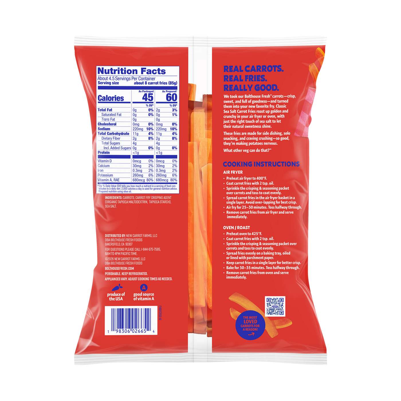 Bolthouse Farms Carrot Fries - Classic Sea Salt; image 2 of 2