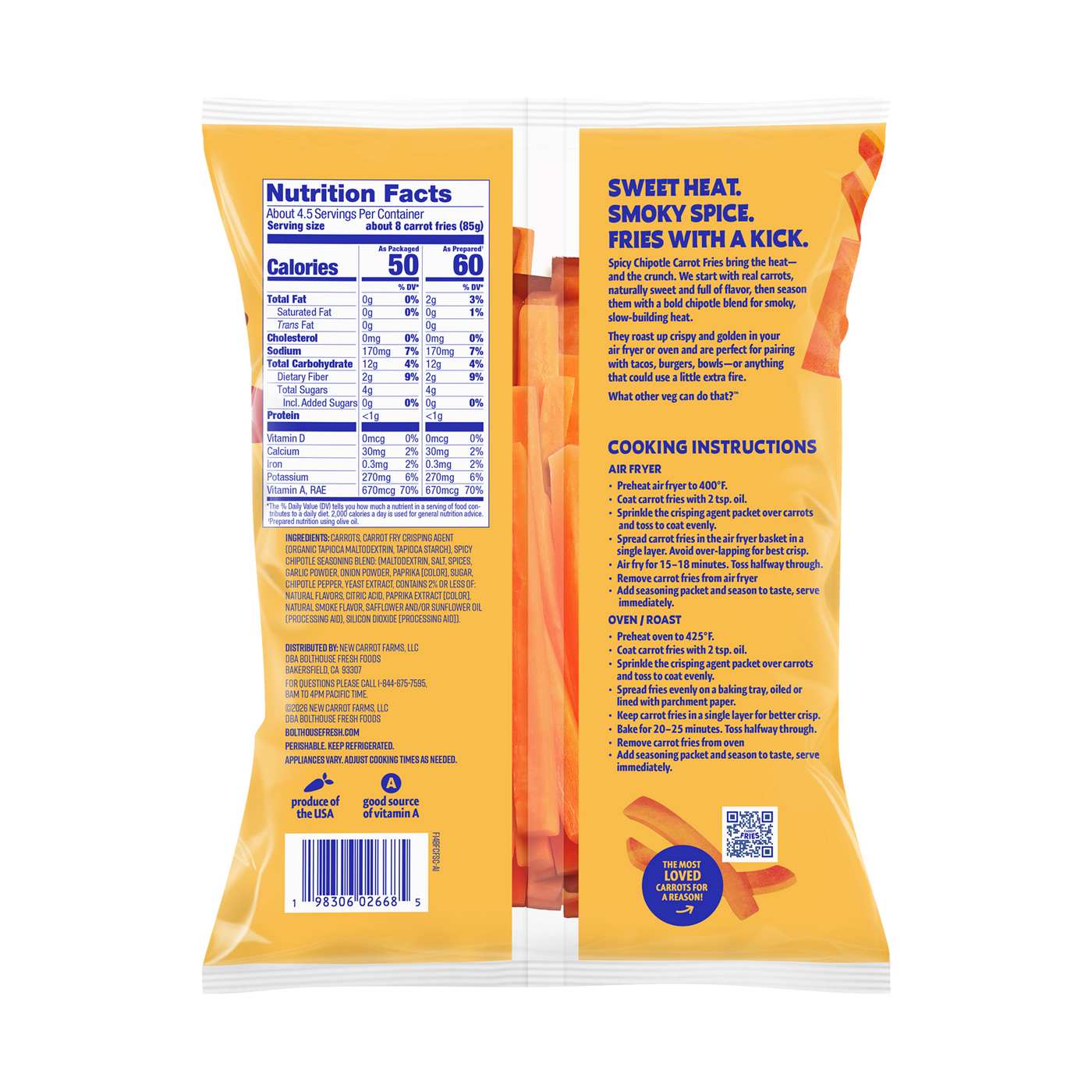 Bolthouse Farms Carrot Fries - Spicy Chipotle; image 2 of 2