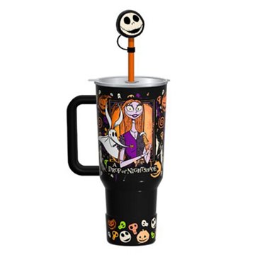 Disney The Nightmare Before Christmas Tumbler with Boot and Straw Topper, 40 oz