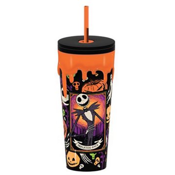 Disney The Nightmare Before Christmas Jack & Sally Drip Cup, 24 oz