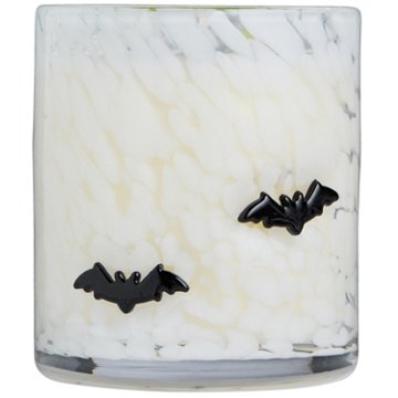 Destination Holiday Halloween Bats Marble Glass Candle - Berry Citrus Punch Scent