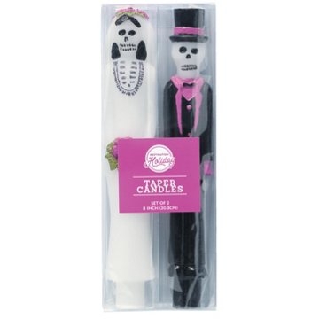 Destination Holiday Day of the Dead Couple Taper Candles