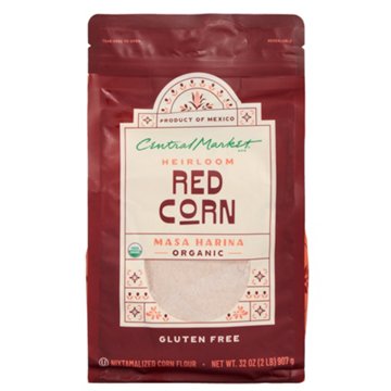 Central Market Organic Red Corn Masa, 32 oz
