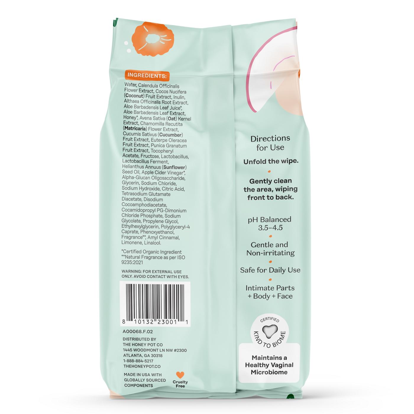 The Honey Pot Company Prebiotic Wipes; image 4 of 4
