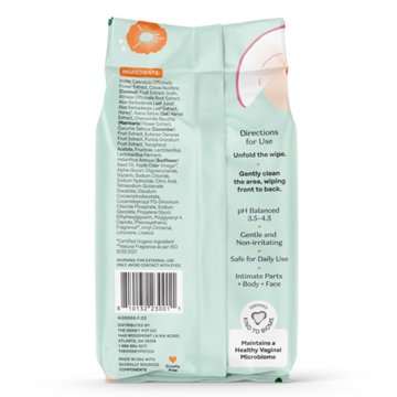 The Honey Pot Company Prebiotic Wipes, 30 ct