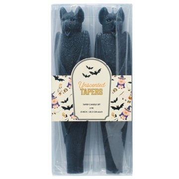 Destination Holiday Halloween Bats Taper Candles