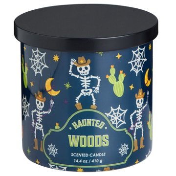 Destination Holiday Halloween Skeleton Candle - Haunted Woods Scent