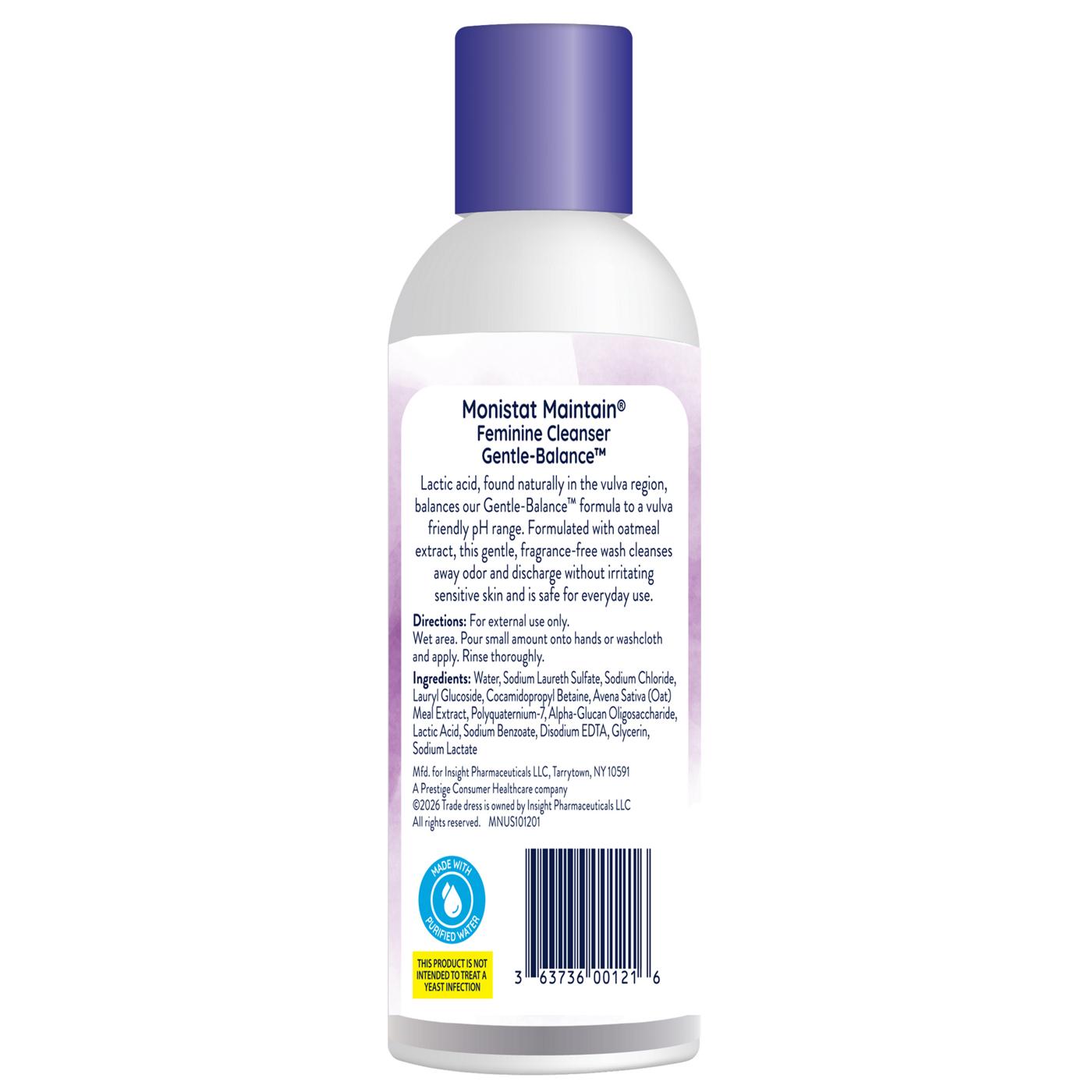 Monistat Maintain Gentle Balance Feminine Wash; image 2 of 2