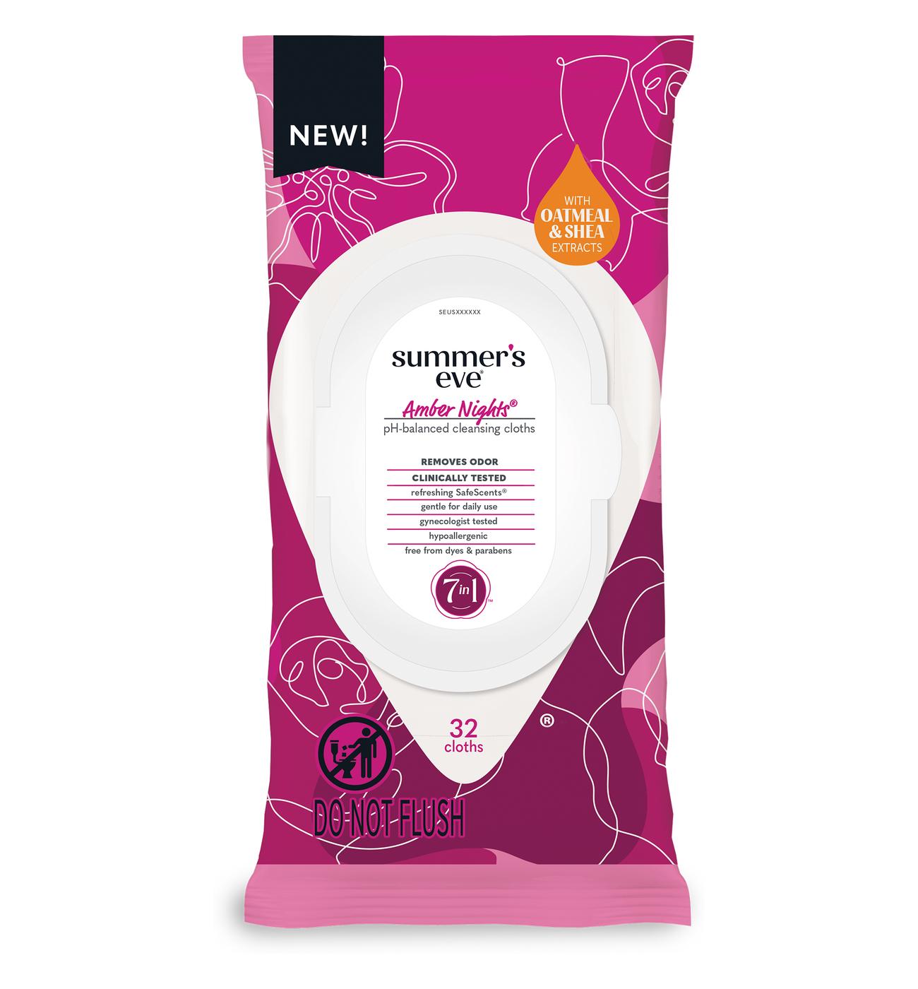 Summer's Eve Cleansing Cloths - Amber Nights; image 1 of 2