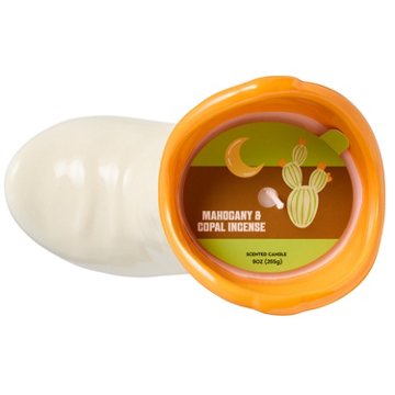 Destination Holiday Pumpkin Cowboy Boot Halloween Candle - Mahogany & Copal Incense Scent