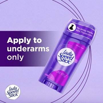 Lady Speed Stick Invisible Dry Solid Antiperspirant Deodorant - Shower Fresh, 2pk