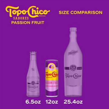 Topo Chico Sabores Passion Fruit Flavored Sparkling Water 8 pk Cans
