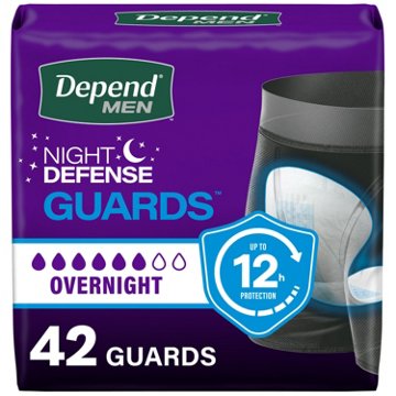Depend Guards Incontinence Pads for Men - Overnight
