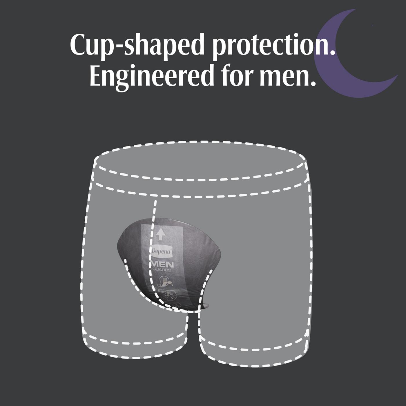 Depend Guards Incontinence Pads for Men - Overnight; image 2 of 3